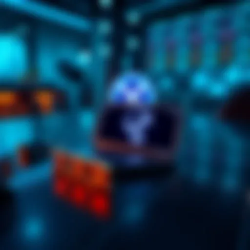 A cold wallet device on a table with XRP logo displayed on the screen, symbolizing secure storage of cryptocurrency.