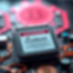 A Coldcard device displaying a warning about key generation flaws and Bitcoin security risks.