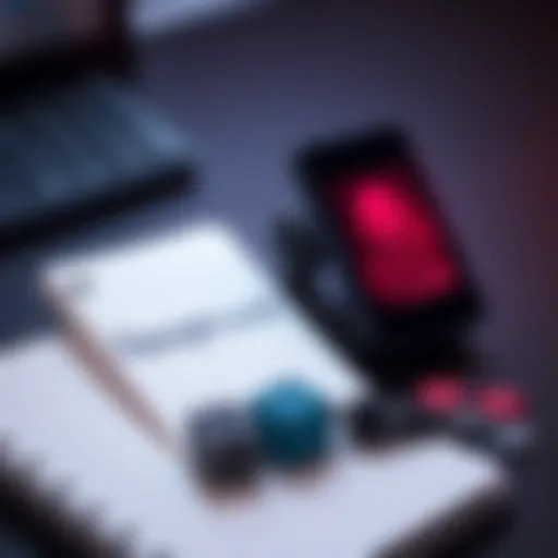 A ColdCard device next to a pair of dice and a notebook showing a passphrase, symbolizing security concerns