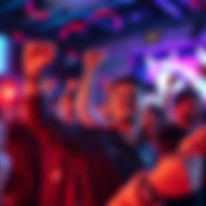 A group of people celebrating while collecting badges, aiming for a milestone. They appear determined and enthusiastic about reaching their goal.