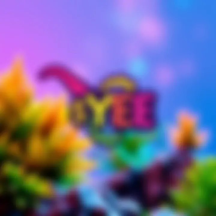 A vibrant logo representing the $YEE memecoin, featuring a dinosaur theme with playful colors and designs