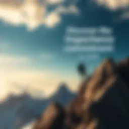 A person climbing a mountain, symbolizing dedication and commitment to achieving success.