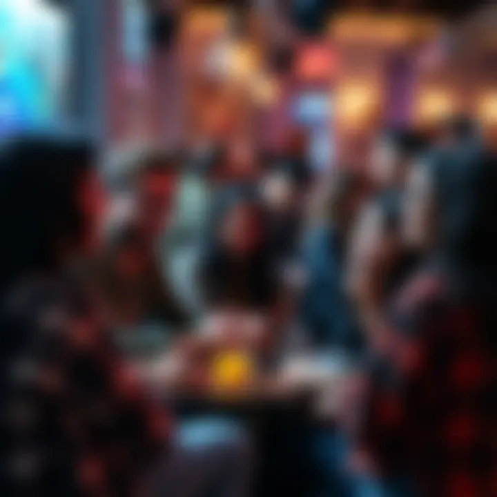 A diverse group of people discussing crypto in a casual setting, sharing ideas and connecting, showing genuine interest and trust.