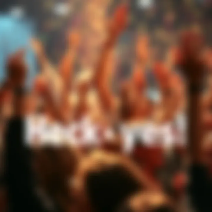 A diverse group of people joyfully shouting 'Heck yes!' with hands raised, creating a lively atmosphere of excitement and unity.