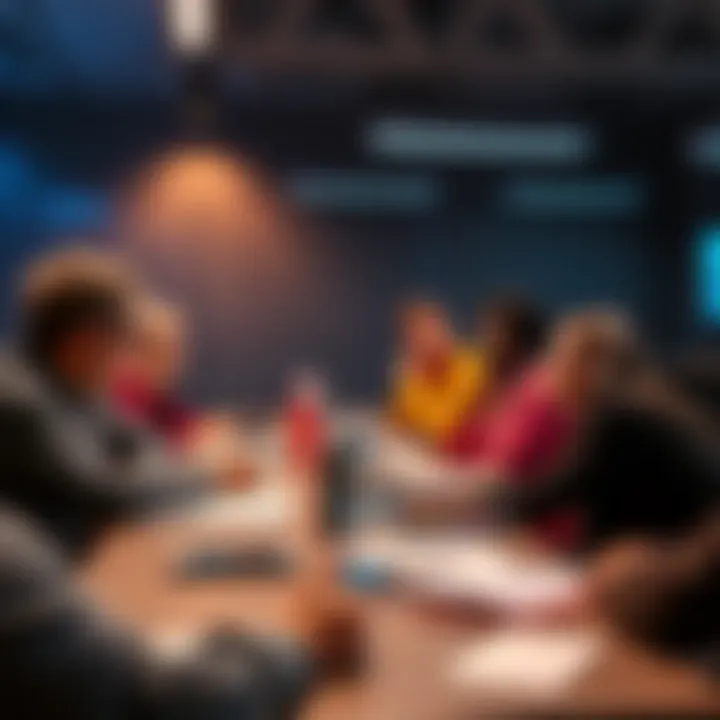 Participants discussing Aiken PBL Module 102.3 in a community code review meeting