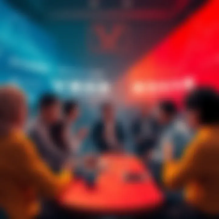 People engaging in a discussion about VeChain's updates and new platforms