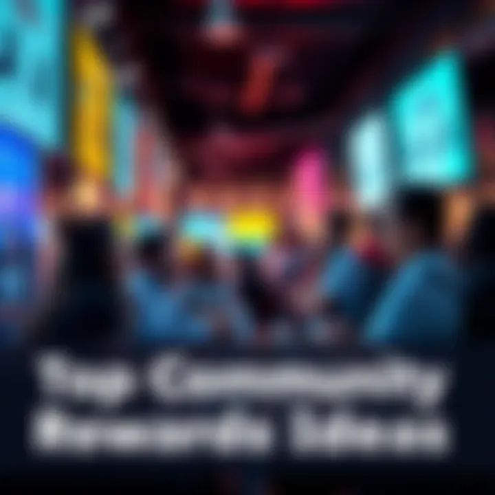 People discussing ideas for Sweat Wallet rewards like tech and experiences in a lively setting