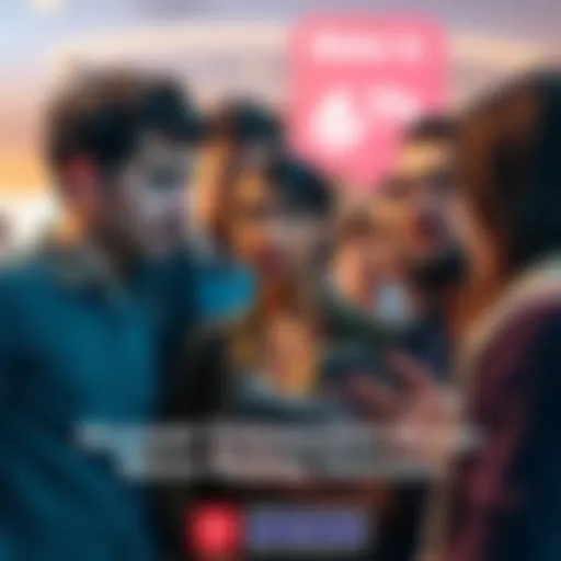 A group of concerned people talking about missing account transactions, showing expressions of worry and curiosity.