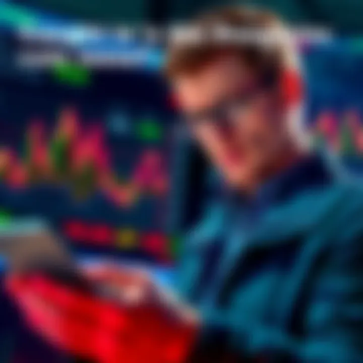 An investor with a worried expression checks their Coinbase account, showing a meme coin's value, with charts in the background indicating market cap and liquidity issues.