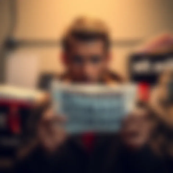 A person looking worried while holding a piece of paper with recovery words for Bitcoin storage