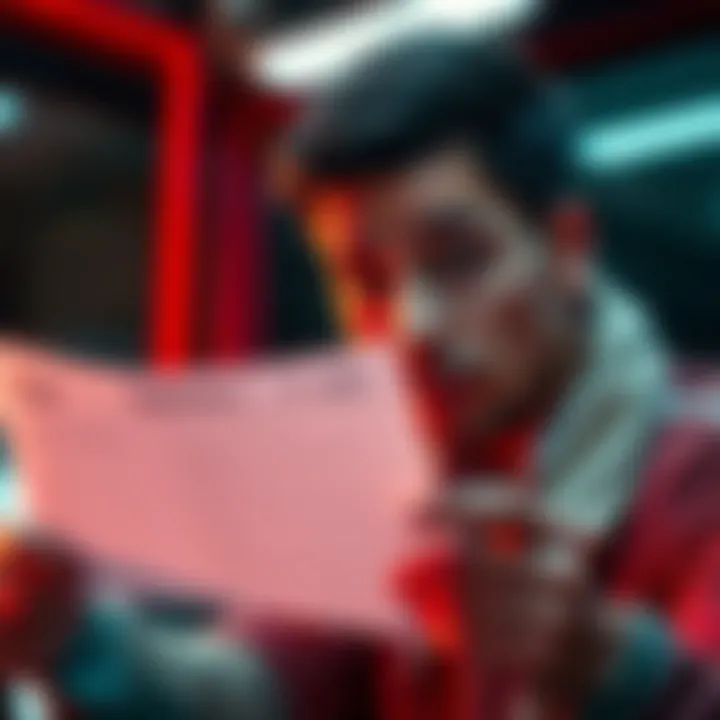 Concerns About Personal Info in Surveys A worried person looking at a survey form, considering the risks of sharing personal information like email and phone number.