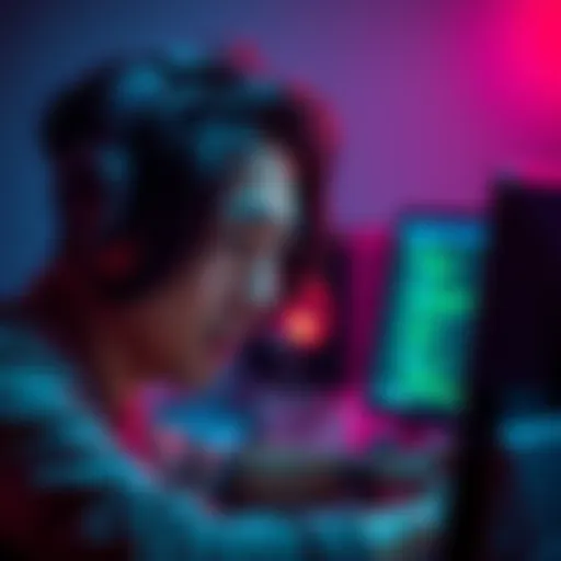 A person troubleshooting qbittorrent and Firefox settings on a computer, looking frustrated while working on connectivity issues.
