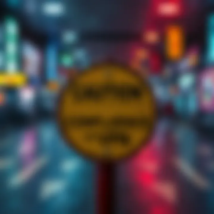 A caution sign indicating potential risks associated with the Confluence app and VPN usage.
