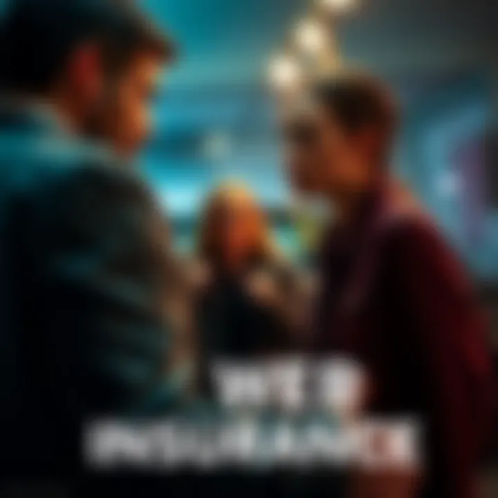Ryan faces a man trying to extort money for insurance while his girlfriend watches in shock.