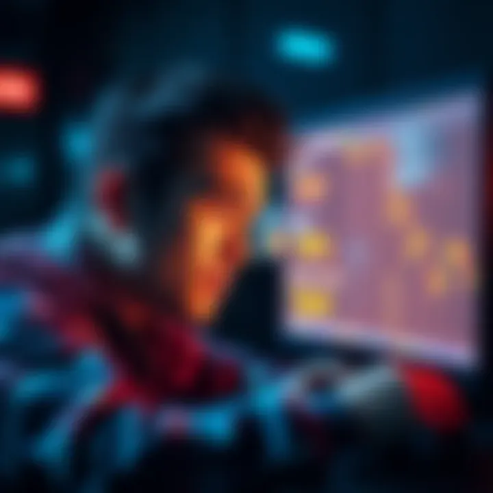 A person looking at a computer screen with a puzzled expression while checking XRP prices and fees on Coinbase