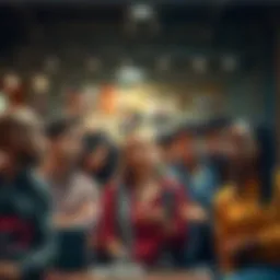 Confused People Thinking About Identity A group of diverse people looking puzzled while discussing human identity issues in a casual setting.