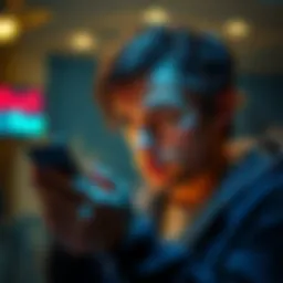 A person looking frustrated while checking their phone for details on Revolut's free trial and fees