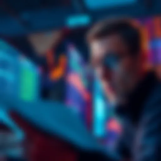 A person looking puzzled while reviewing tax documents and digital screens showing cryptocurrency figures.