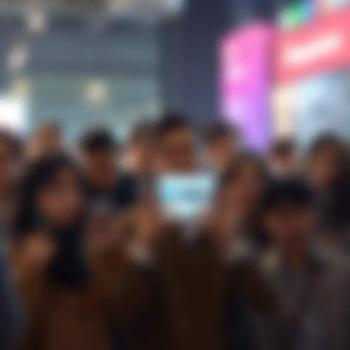 A group of people looking puzzled at their devices, showing the new app layout with hidden inventory tab and shifted features.