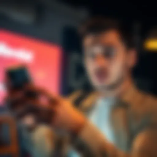 A person looking puzzled while checking their phone, showing frustration over account issues related to P2P transactions