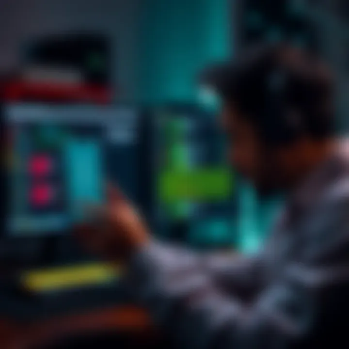 A person troubleshooting a pi-node setup on a computer running Debian, looking at the Pi Network mobile app on their phone.