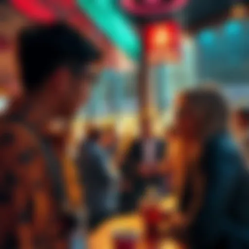 A crypto enthusiast sharing ideas with Solana community members at a meetup