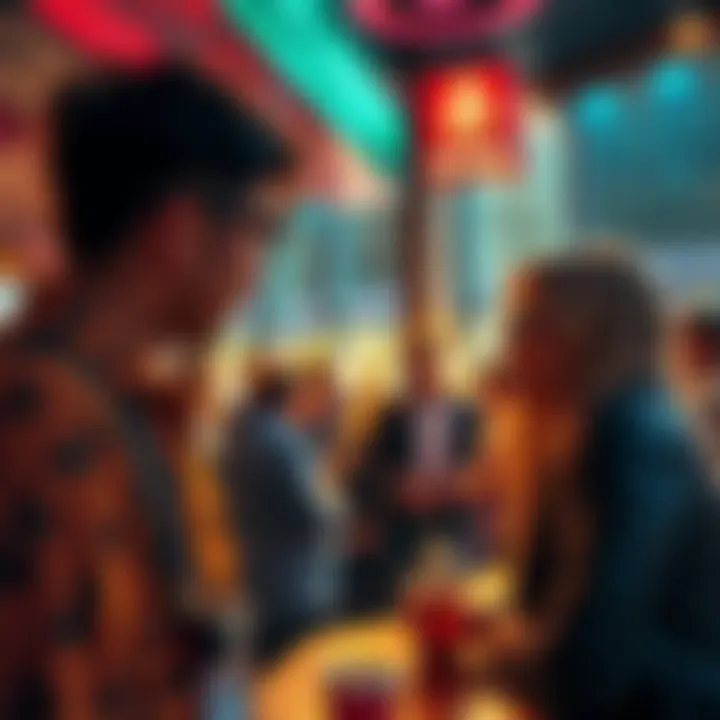 A crypto enthusiast sharing ideas with Solana community members at a meetup