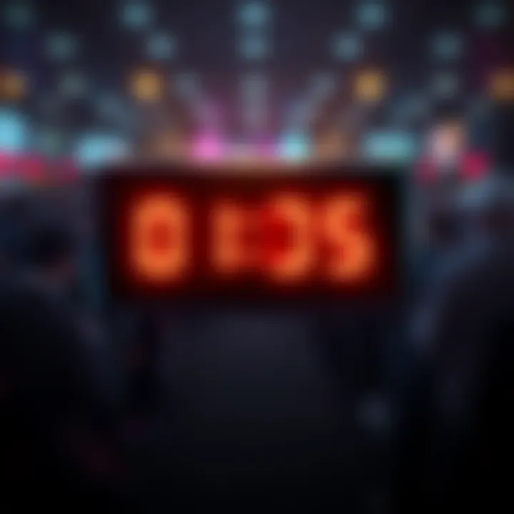 A digital countdown timer showing time running out for contest entries.