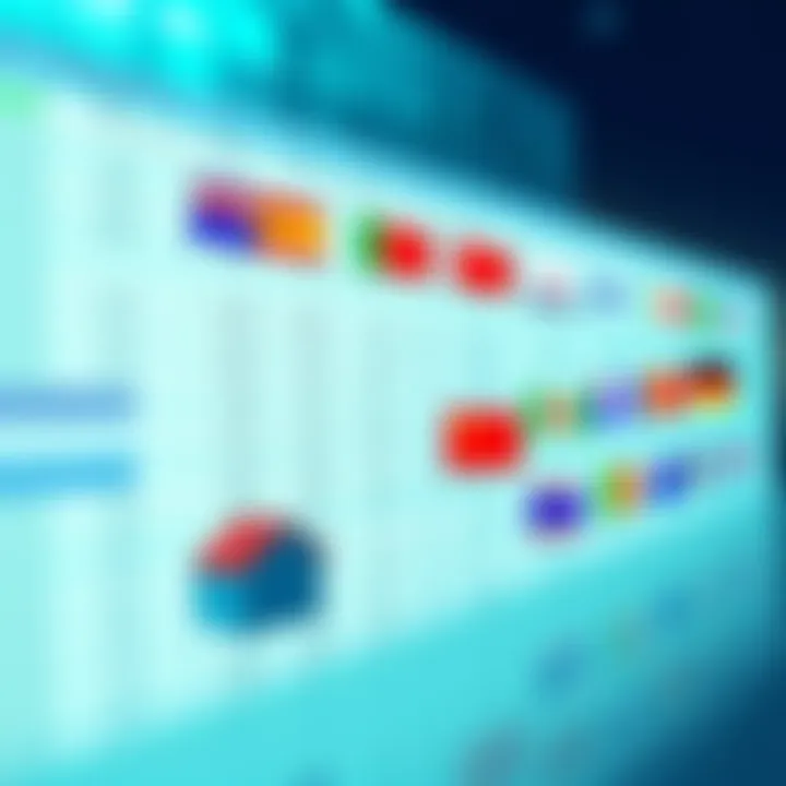 A digital spreadsheet showing real estate listings with flags of different countries indicating investment interest.