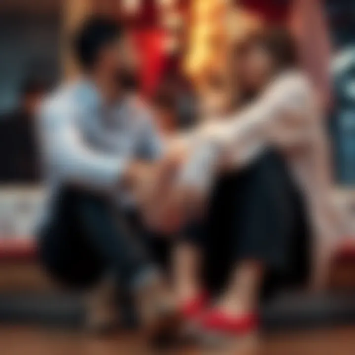 Couple Holding Hands A couple sitting together, holding hands in a warm and loving gesture, symbolizing their affection for each other.