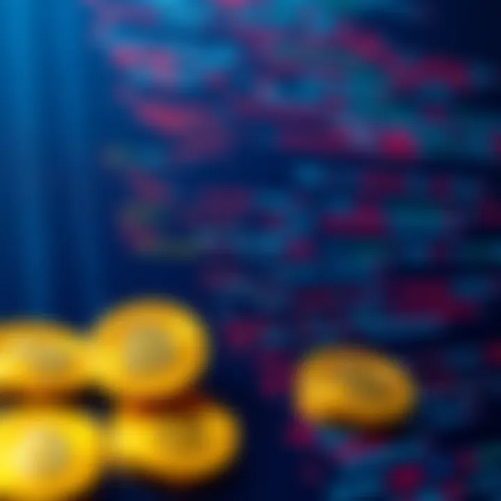 Illustration of a C++ code interface with Bitcoin symbols, showcasing features like Taproot and GPU acceleration