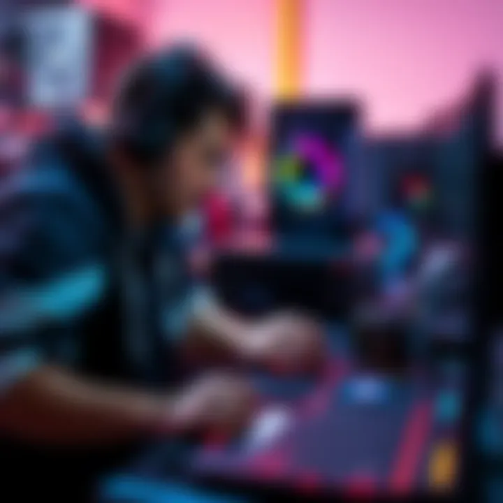 A person adjusting a GPU setup for rendering and computing tasks instead of mining