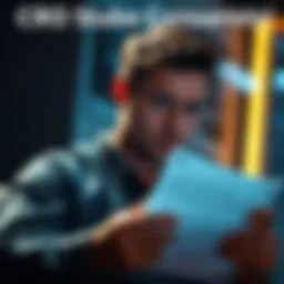 Graphic showing a confused person reviewing new terms of service for their CRO stake and PRO level program changes.
