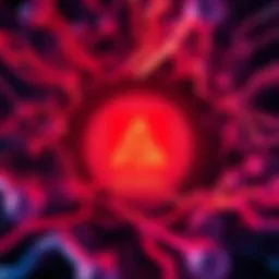 A representation of the Cronos Network logo with a warning symbol, indicating a halt in operations due to a security attack on Tectonic Protocol.