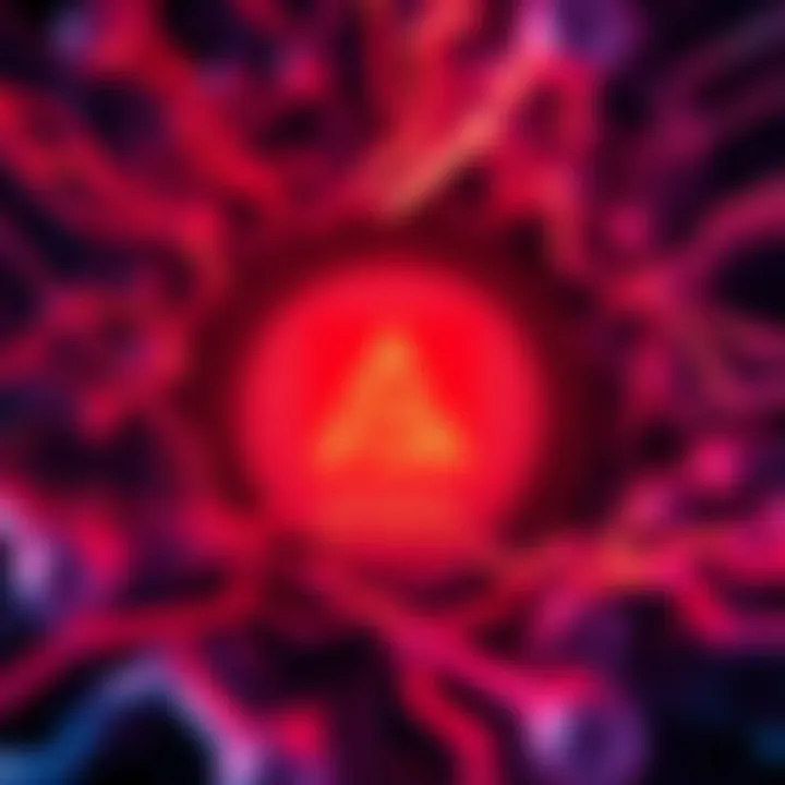 A representation of the Cronos Network logo with a warning symbol, indicating a halt in operations due to a security attack on Tectonic Protocol.