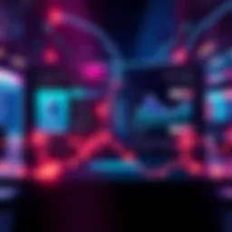 Visual representation of cross-chain DEX interface for swapping Ethereum and Solana, highlighting fast transactions and user-friendly design