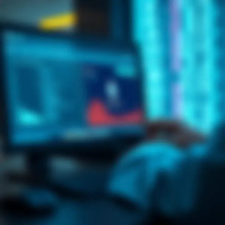 A person using a computer to perform a smooth fund transfer between Ethereum and Solana, depicting a digital wallet interface.