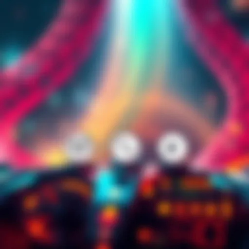 A visual representation of cross-chain swap services in DeFi, featuring logos of Thorchain, Synapse, Changelly, and ChangeNow with icons representing transaction speed and fees