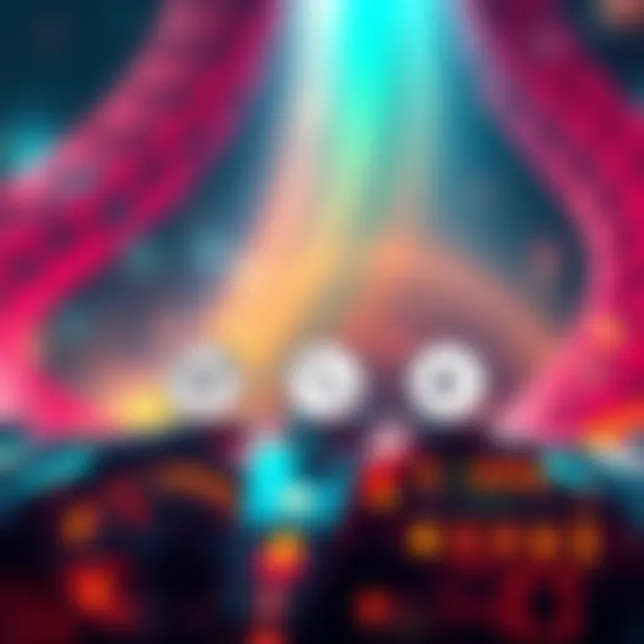 Cross-Chain Swap Services in DeFi A visual representation of cross-chain swap services in DeFi, featuring logos of Thorchain, Synapse, Changelly, and ChangeNow with icons representing transaction speed and fees