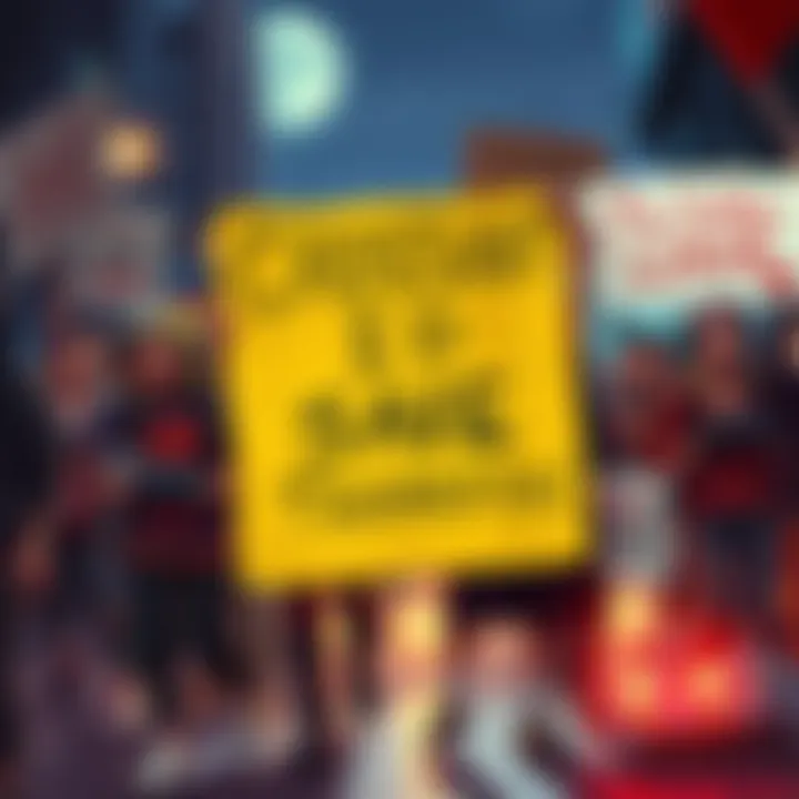 Crossout players rallying for save data transfer from console to PC, holding signs and gaming gear