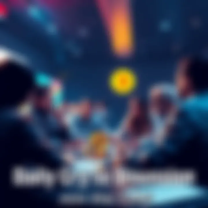 Participants engaging in a cryptocurrency discussion on a forum, sharing ideas and insights.