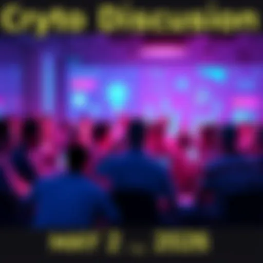 A group of crypto enthusiasts engaging in lively discussion about digital currencies and trends on May 2, 2026.