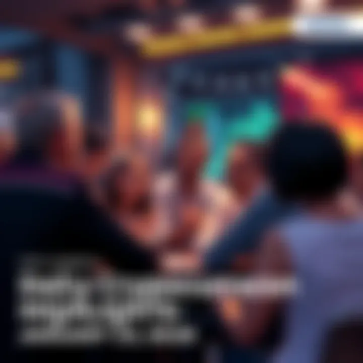 People engaging in a lively discussion about cryptocurrency trends and safety measures in trading