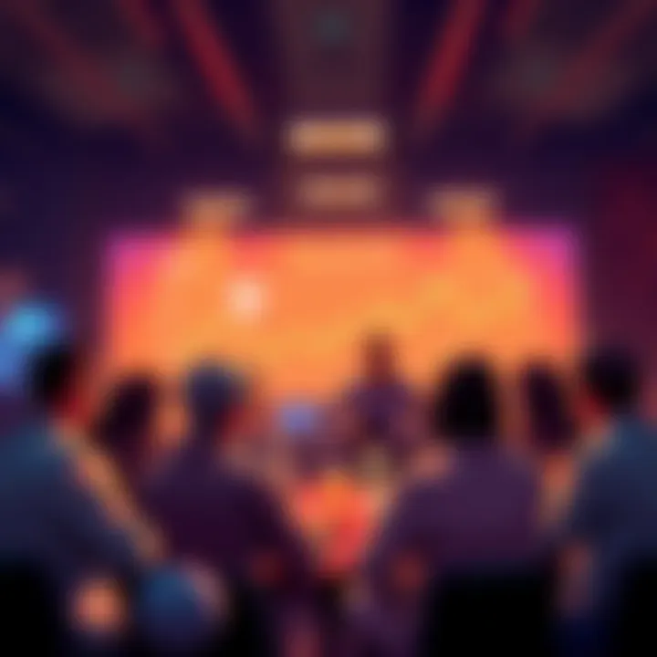 A group of people engaged in a lively discussion about cryptocurrency trading, sharing insights and cautioning against scams.