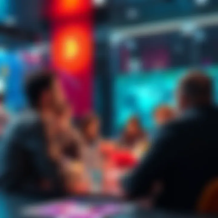 Crypto Discussion People engaging in cryptocurrency discussions and sharing insights