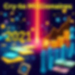 Comparison of Crypto Millionaires 2021 and 2026 A side-by-side graphic showing the increase in the number of crypto millionaires from 2021 to 2026 with cryptocurrency symbols and money illustrations