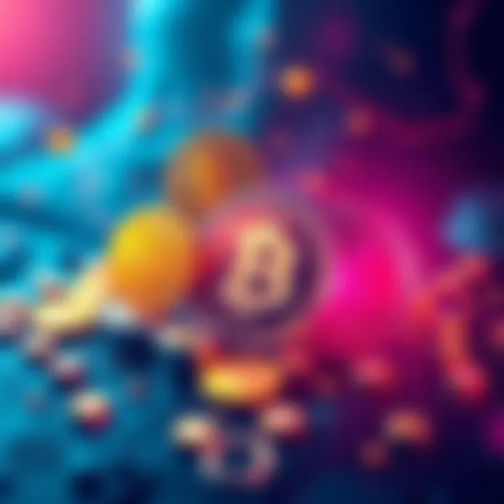 An illustration showing crypto coins like BTC, ETH, and USDT merging into a single asset during a wallet closure