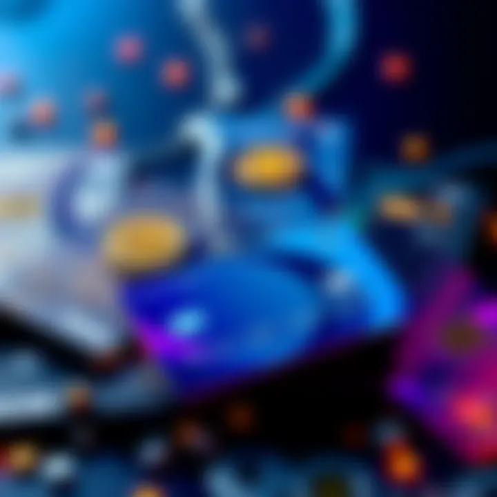 An assortment of crypto cards showcasing different designs and features, emphasizing low fees and cashback rewards available in 2026.