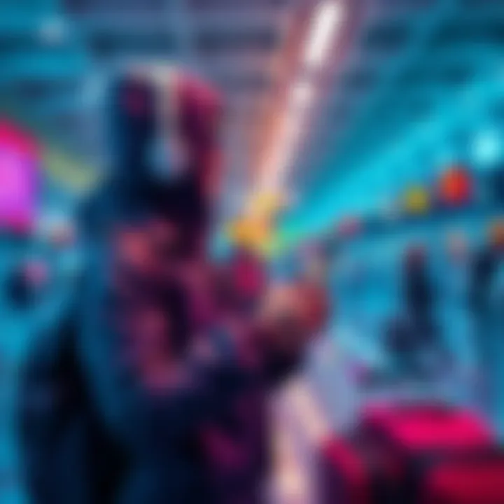 A traveler using a cryptocurrency card at an international airport, showcasing convenience and global travel ease.