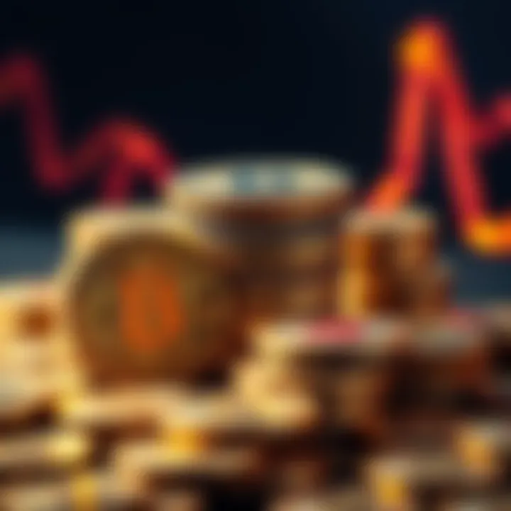 A stack of shiny Bitcoin coins representing future generations' investments in cryptocurrency.